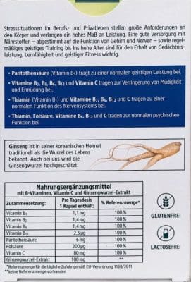 Thành Phần Bổ Não Kneipp Gedachtnis Konzentration 30 viên của Đức
