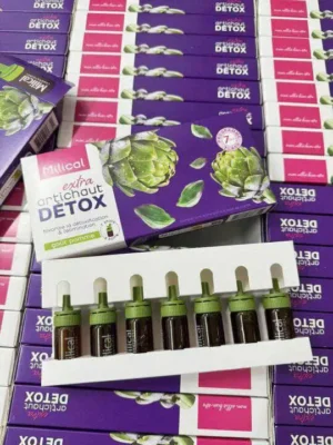 Thải độc gan Extra Artichaut Detox Milical 7 ống của Pháp Thức uống thải độc gan Milical Extra Artichaut Detox của Pháp