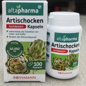 Viên uống bổ gan Altapharma Artischocken Kapseln lọ 100 viên của Đức Thuốc Bổ Gan Altapharma Artischocken, 100 Viên