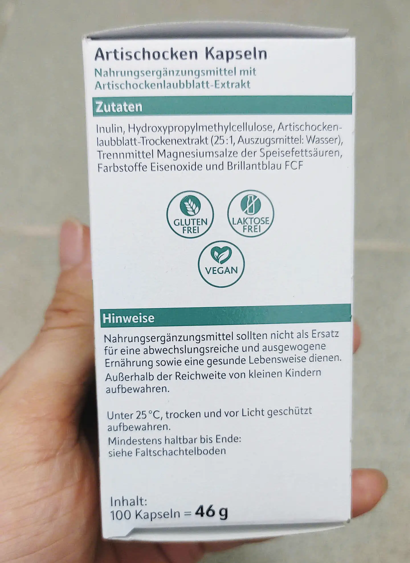 Viên uống bổ gan Altapharma Artischocken Kapseln lọ 100 viên của Đức Thuốc Bổ Gan Altapharma Artischocken