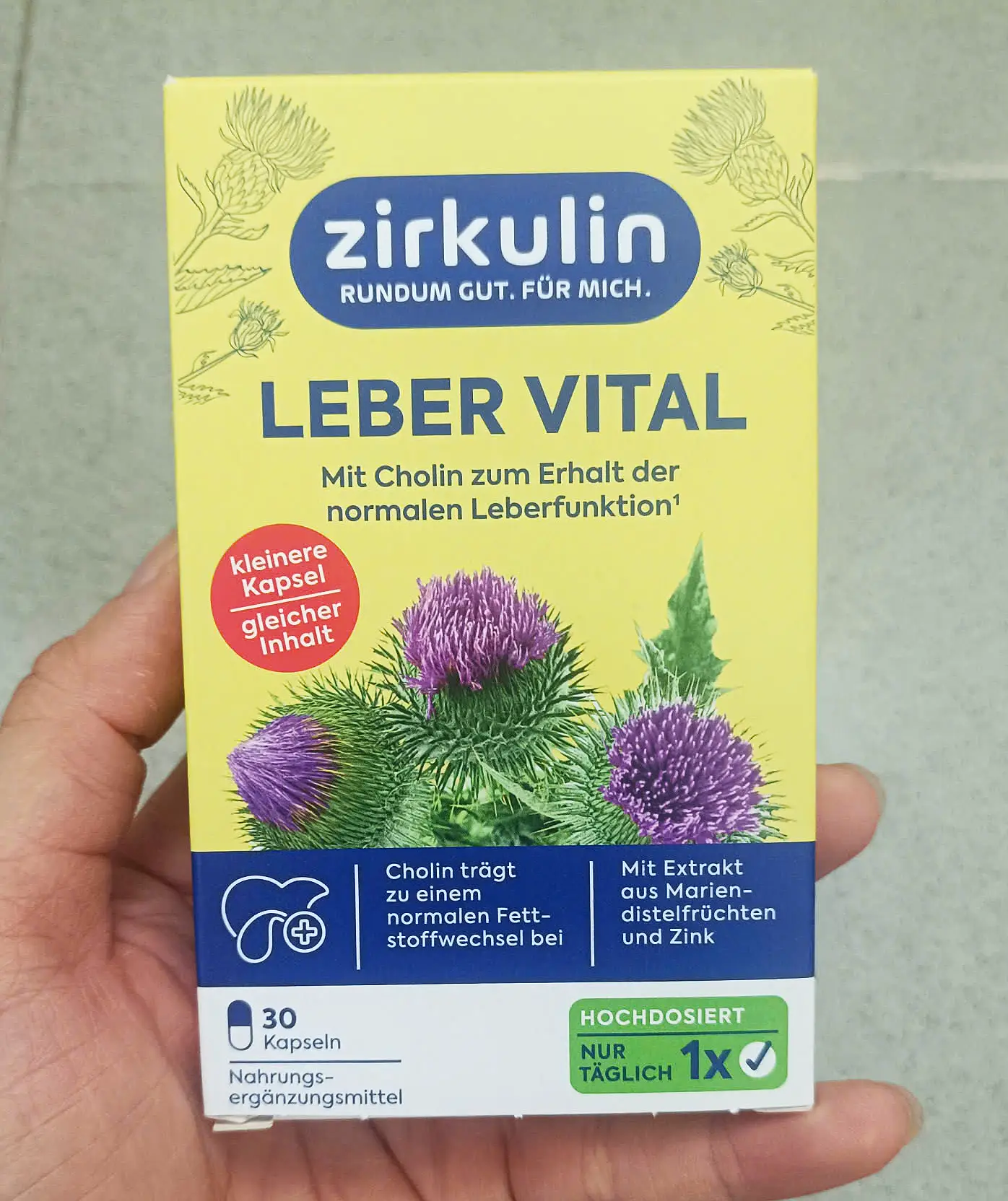 Viên uống bổ gan Zirkulin Leber Vital 30 viên của Đức Thuốc Bổ Gan Zirkulin Leber Vital Liều Cao , 30 Viên