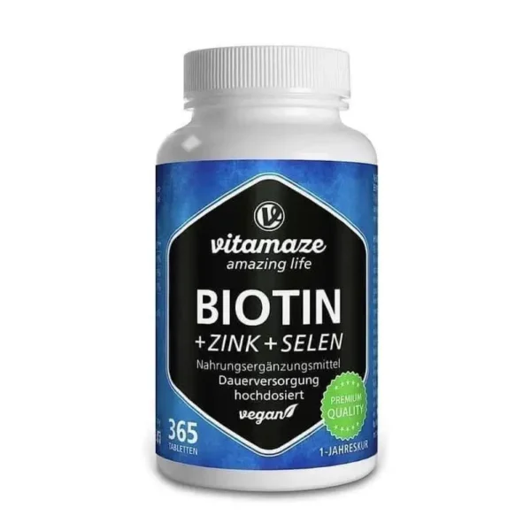 Thuốc Mọc Tóc Vitamaze Biotin Zink Selen, 365 viên