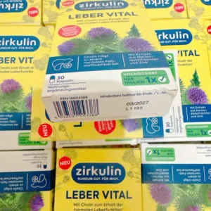 Bổ Gan Zirkulin Leber Vital 30 viên của Đức Thuốc bổ gan Zirkulin Leber Vital Hochdosiert hộp 30 viên