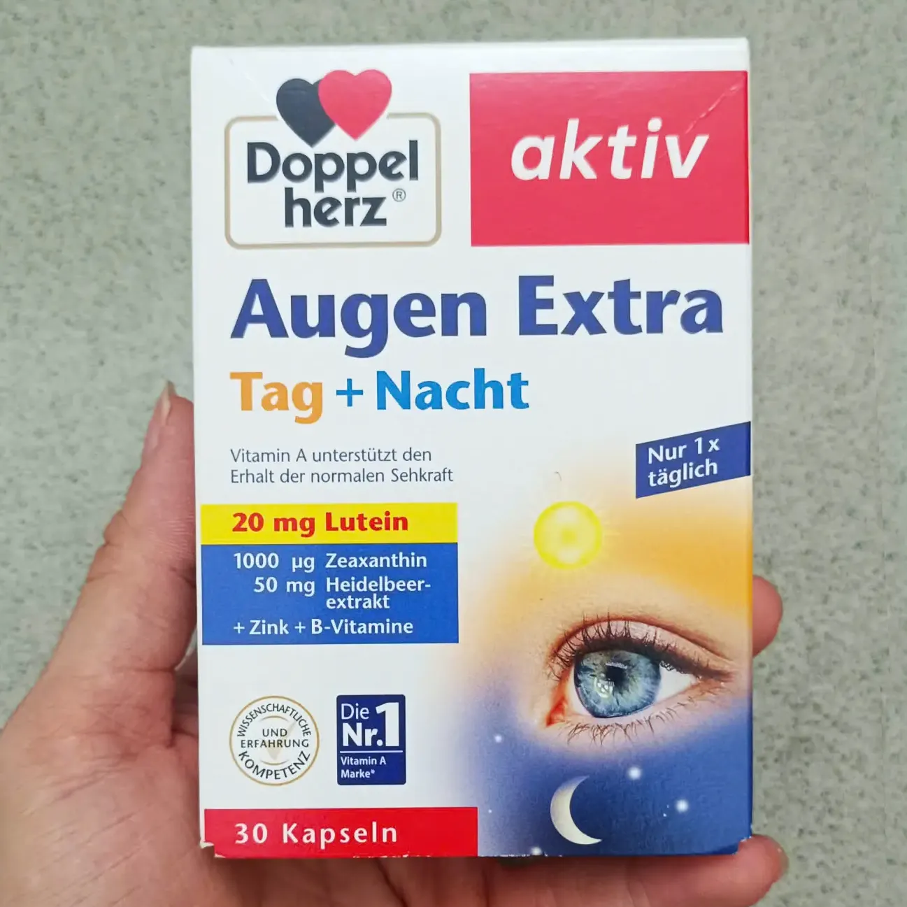 Viên uống bổ mắt Doppelherz Augen Extra Tag Nacht 30 viên của Đức Thuốc bổ mắt Augen Extra Tag Nacht Doppelherz 30 viên của Đức