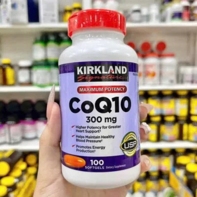 Viên uống hỗ trợ tim mạch CoQ10 300mg Kirkland 100 viên của Mỹ Thuốc bổ tim mạch Kirkland Signature CoQ10 300mg 100 viên của Mỹ