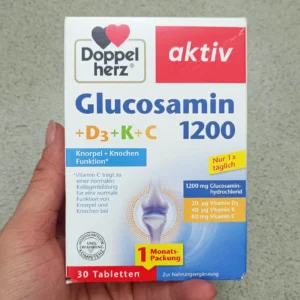 Bổ xương khớp Doppelherz Glucosamin 1200 + D3 + K + C hộp 30 viên của Đức Thuốc bổ xương khớp Doppelherz Glucosamin 1200 D3 K C 30 viên