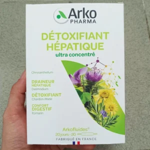 Thuốc thải độc gan Arkopharma Detoxifiant Hepatique hộp 20 ống