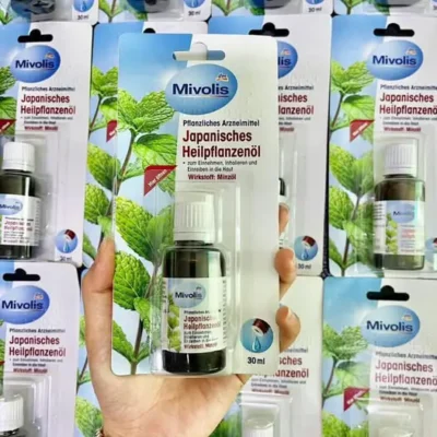 Dầu bạc hà Mivolis Japanisches Heilpflanzenol 30ml của Đức Tinh Dầu Bạc Hà Nguyên chất Mivolis Japanisches 30ml