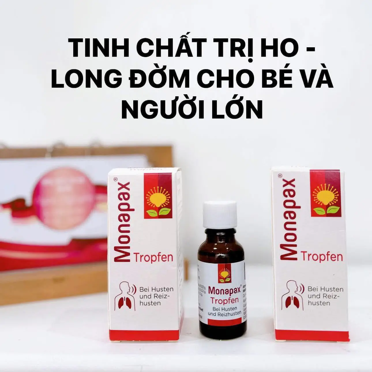 Tinh chất Monapax 20ml của Đức trị ho đờm, cảm lạnh Tinh chất Monapax Tropfen 20ml từ Đức