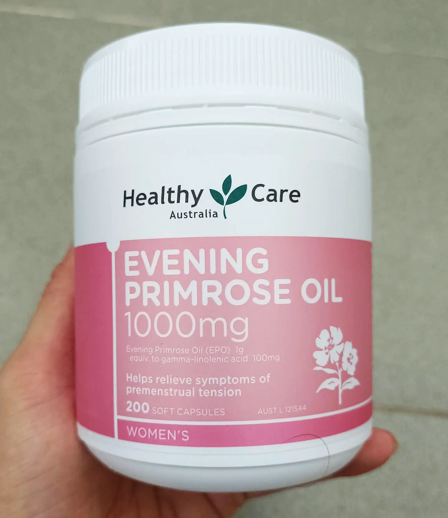 Tinh dầu hoa anh thảo Healthy Care Evening Primrose Oil 1000mg 200 viên của Úc Tinh dầu hoa anh thảo Healthy Care Evening Primrose Oil 1000mg 200 viên