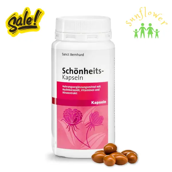 Tinh dầu hoa anh thảo Sanct Bernhard 200 viên của Đức Tinh dầu hoa anh thảo Sanct Bernhard 200 viên của Đức