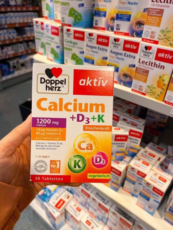 VIEN UONG CALCIUM VITAMIN D3 DOPPELHERZ