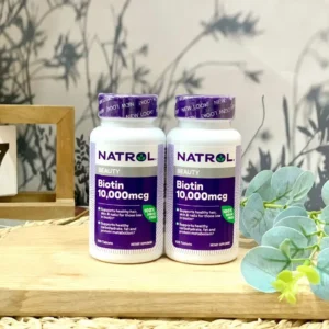 VIên uống mọc tóc Biotin Natrol 10000mcg Mỹ