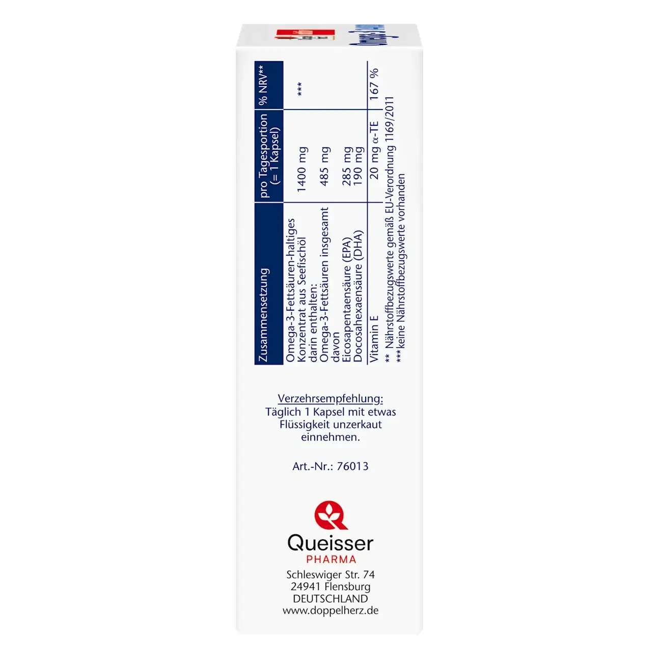 Dầu cá Doppelherz Omega-3 1400 hộp 30 viên của Đức Viên Nang Dầu Cá Doppelherz Omega-3 1400 Đức 30 viên