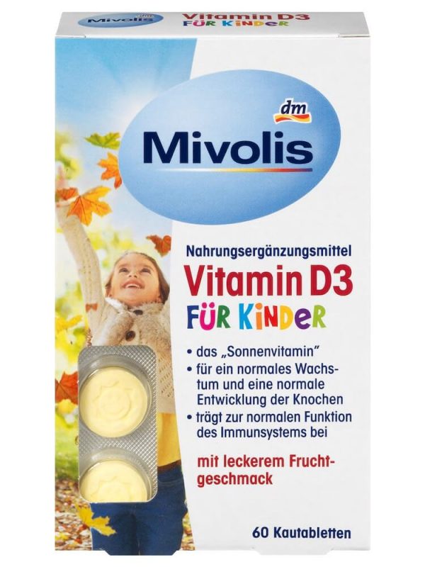 Vien Ngam Mivolis Vitamin D3 Fur Kinder Cho Tre Em