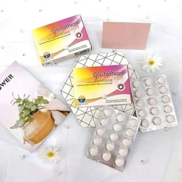 Viên Ngậm Trắng Da Glutathion Fort Laboratoires Fenioux (Hộp 30 Viên)