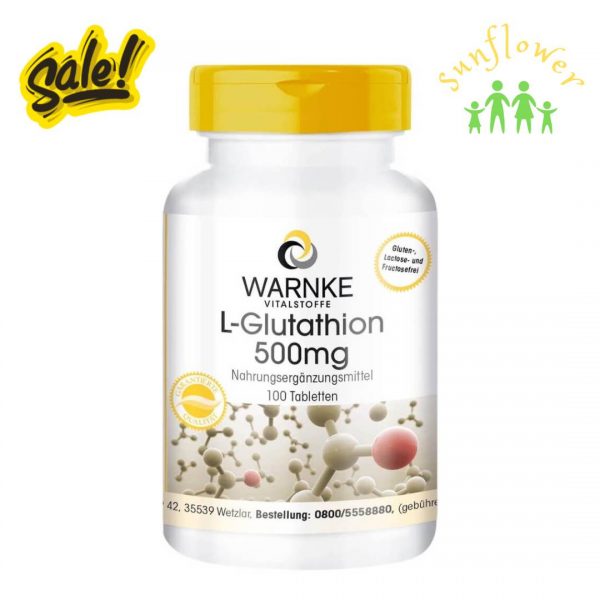 Viên Trắng Da Warnke L-Glutathione 500mg 100 viên của Đức