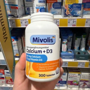 Viên uống canxi Mivolis Calcium + D3 300 viên của Đức Viên Uống Mivolis Calcium D3 300 Viên của Đức