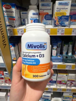 Viên uống canxi Mivolis Calcium + D3 300 viên của Đức Viên Uống Mivolis Calcium D3 300 Viên của Đức