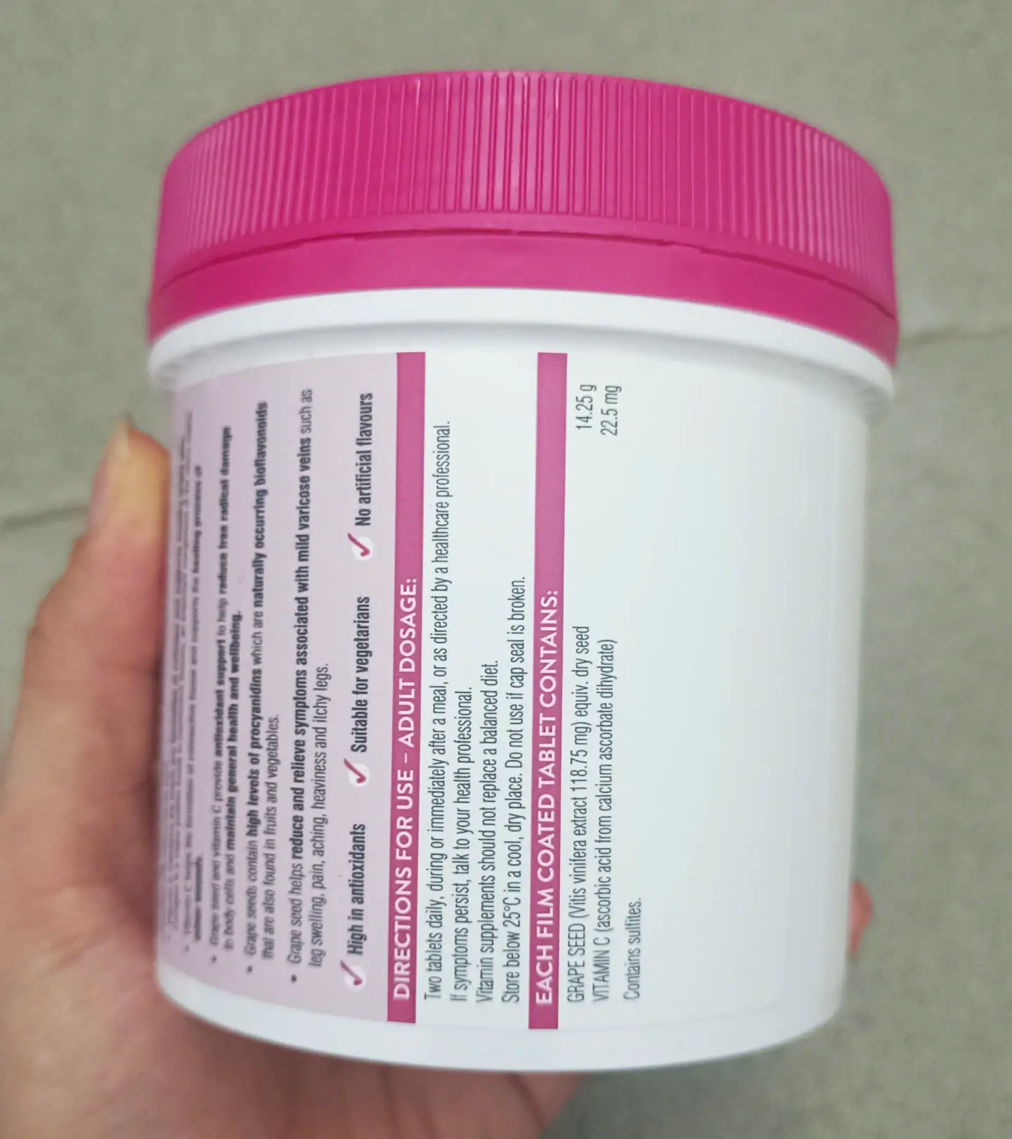 Tinh Chất Hạt Nho Swisse Grape Seed 300 viên của Úc Viên Uống Tinh Chất Hạt Nho Swisse 14,250mg 300 viên
