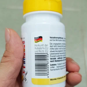 Viên uống chống đột quỵ Warnke Nattokinase 50mg 60 viên của Đức Viên Uống Warnke Nattokinase 50mg 60 viên của Đức