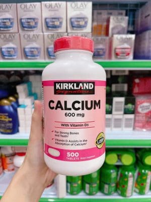 Viên bổ sung canxi Kirkland Calcium 600mg và vitamin d3 500 viên của Mỹ Viên bổ sung canxi Kirkland Calcium 600mg và vitamin d3 500 viên của Mỹ