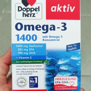 Dầu cá Doppelherz Omega-3 1400 hộp 30 viên của Đức Viên nang dầu cá Doppelherz Omega-3 1400mg, 30 viên