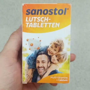 Viên ngậm Sanostol Lutsch-Tabletten bổ sung Canxi và Multi-Vitamin, 75 viên