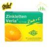 Viên ngậm kẽm Zink +C Zinkletten Verla 50 viên của Đức
