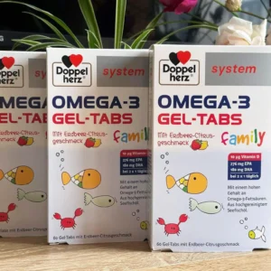 Viên nhai Doppelherz System Omega 3 Family 60 gel tabs