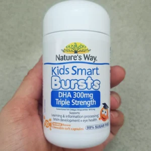 Viên nhai Nature's Way Bursts DHA 300mg Triple Strength 50 viên