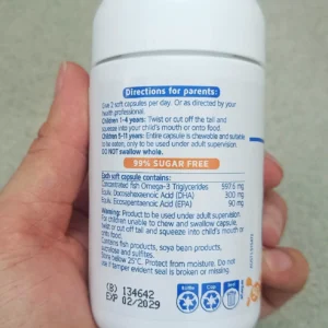 Viên nhai Nature's Way Kids Smart Bursts - Bổ sung DHA 300MG - 50 viên