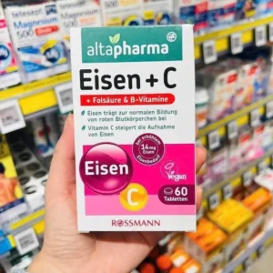 Viên uống Eisen Altapharma Vitamin C B12 hộp 60 viên của Đức Viên sắt Altapharma Eisen+C, 60 Viên