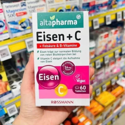 Viên sắt Altapharma Eisen+C, 60 Viên