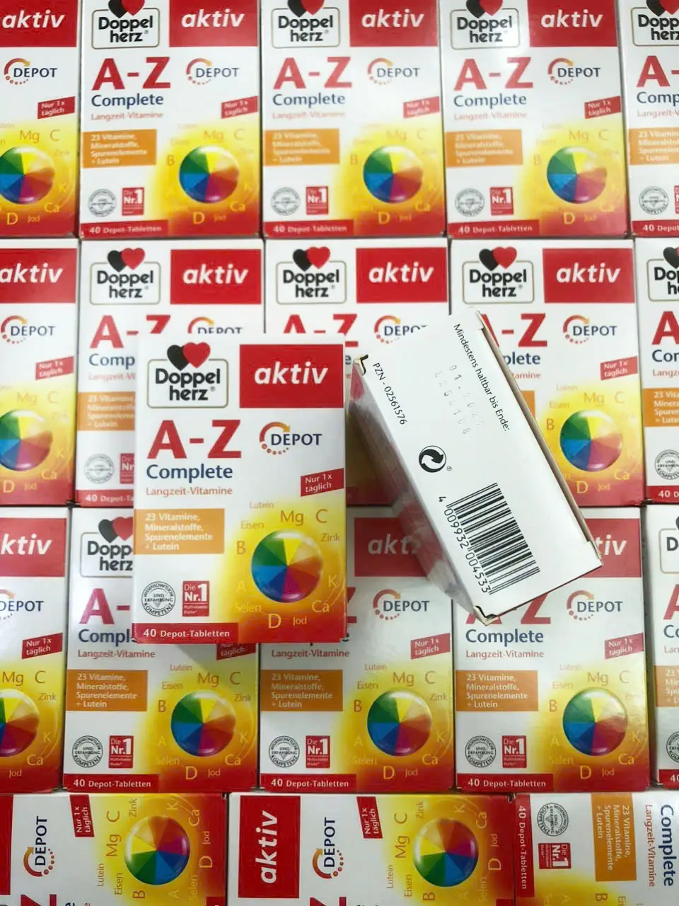 Viên uống Aktiv A-Z Depot Doppelherz 40 viên của Đức Viên uống Aktiv A-Z Depot Doppelherz bổ sung vitamin và khoáng chất
