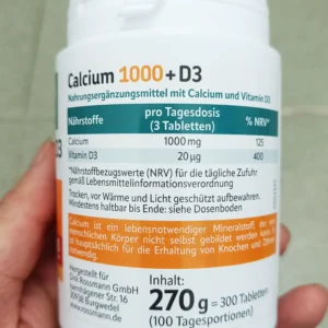 Viên uống canxi Altapharma Calcium + Vitamin D3 300 viên của Đức Viên uống Calcium 1000 + Vitamin D3 Altapharma 300 viên