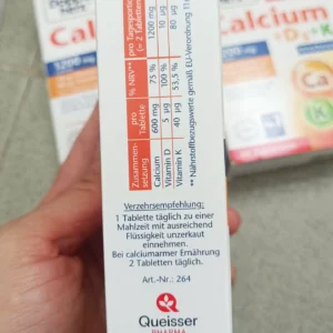 Doppelherz Calcium D3 K 1200mg 30 viên của Đức Viên uống Doppelherz Calcium 1200mg+ D3+ K