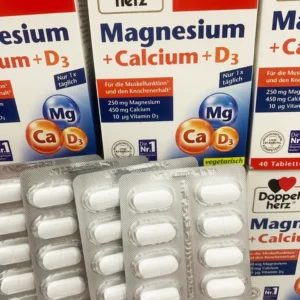 Viên uống Doppelherz Magnesium + Calcium + D3 Tabletten, 40 viên
