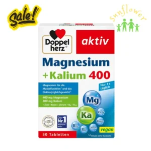 Viên uống Doppelherz Magnesium Kalium 400 hộp 30 viên của Đức
