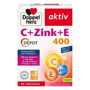 Viên uống Doppelherz aktiv C+Zink+E 400 Depot