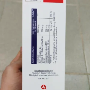 Viên uống Doppelherz aktiv Omega-3 Seefischöl 1000mg + Vitamin E 80 viên