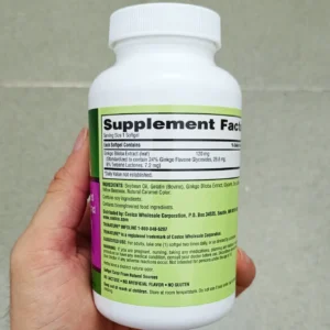 Viên uống bổ não Ginkgo Biloba 120mg Trunature 340 viên của Mỹ giúp tăng cường trí nhớ Viên uống Ginkgo Biloba Trunature 120mg Hộp 340 viên của Mỹ
