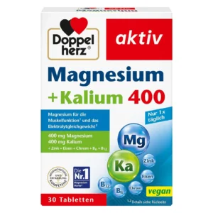 Viên uống Magnesium Kalium 400 Doppelherz hộp 30 viên của Đức