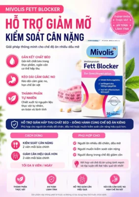 Viên uống Mivolis Fett Blocker 30 viên