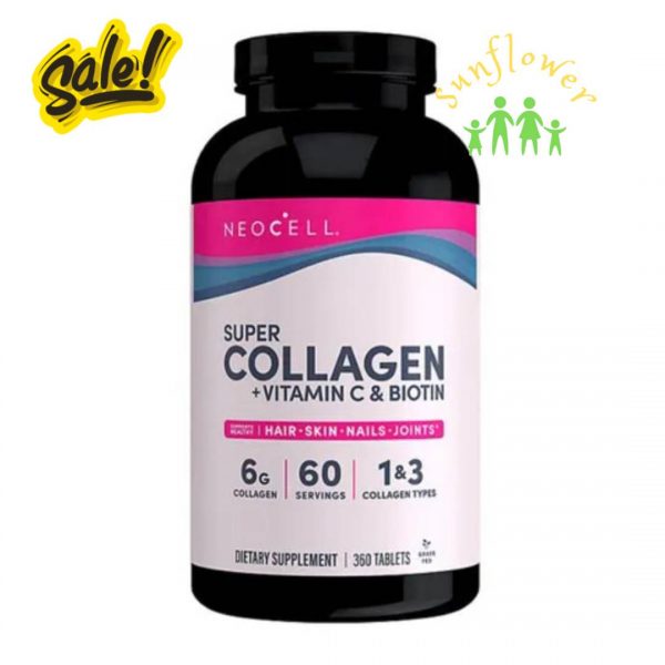 Viên uống Neocell Super Collagen + Vitamin C & Biotin 360 viên