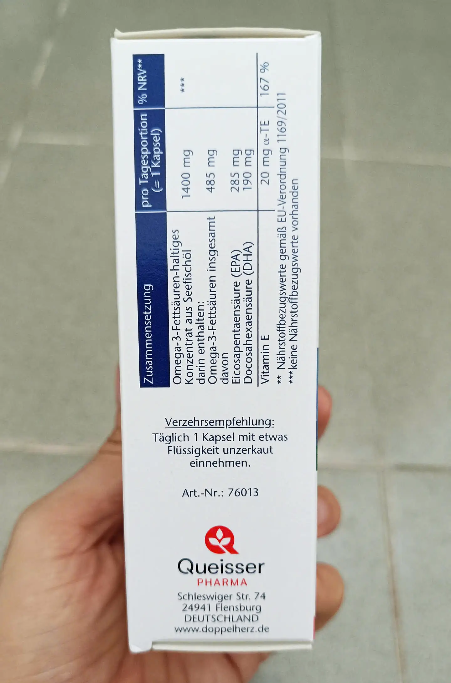 Dầu cá Doppelherz Omega-3 1400 hộp 30 viên của Đức Viên uống Omega 3 1400 Doppelherz, dầu cá cô đặc, 30 viên