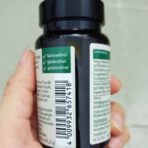Viên uống Doppelherz Omega3 1075 Vegan thuần chay 80 viên của Đức Viên uống Omega-3 thuần chay Doppelherz Pure Omega-3 1075 Vegan, 80 viên của Đức