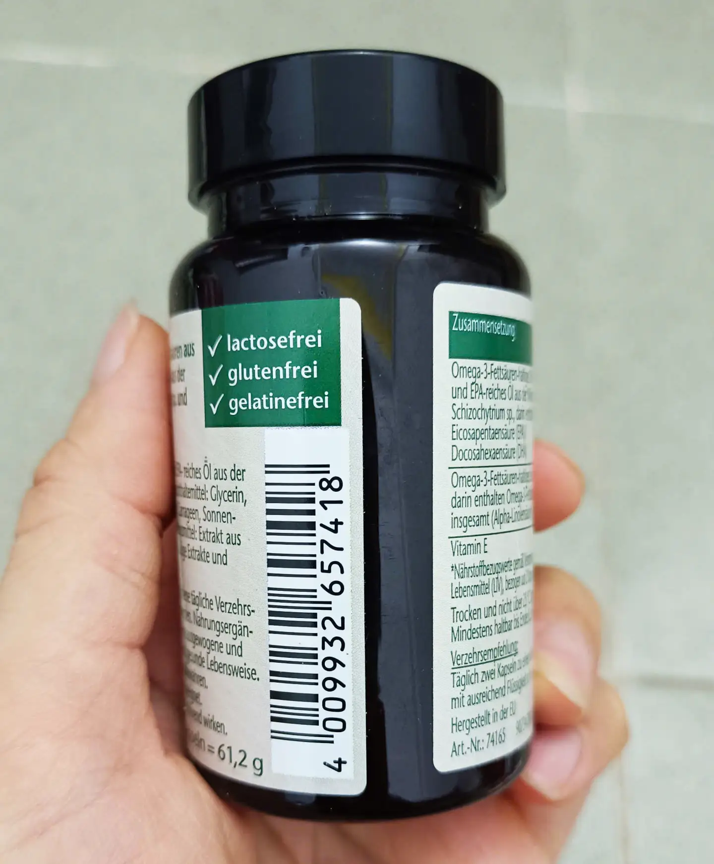 Viên uống Doppelherz Omega3 1075 Vegan thuần chay 80 viên của Đức Viên uống Omega-3 thuần chay Doppelherz Pure Omega-3 1075 Vegan, 80 viên của Đức
