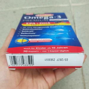 Viên uống dầu cá Schaebens Omega 3 Premium Vitamin E 70 viên của Đức Viên uống Schaebens Omega-3 Premium + Vitamin E 70 viên