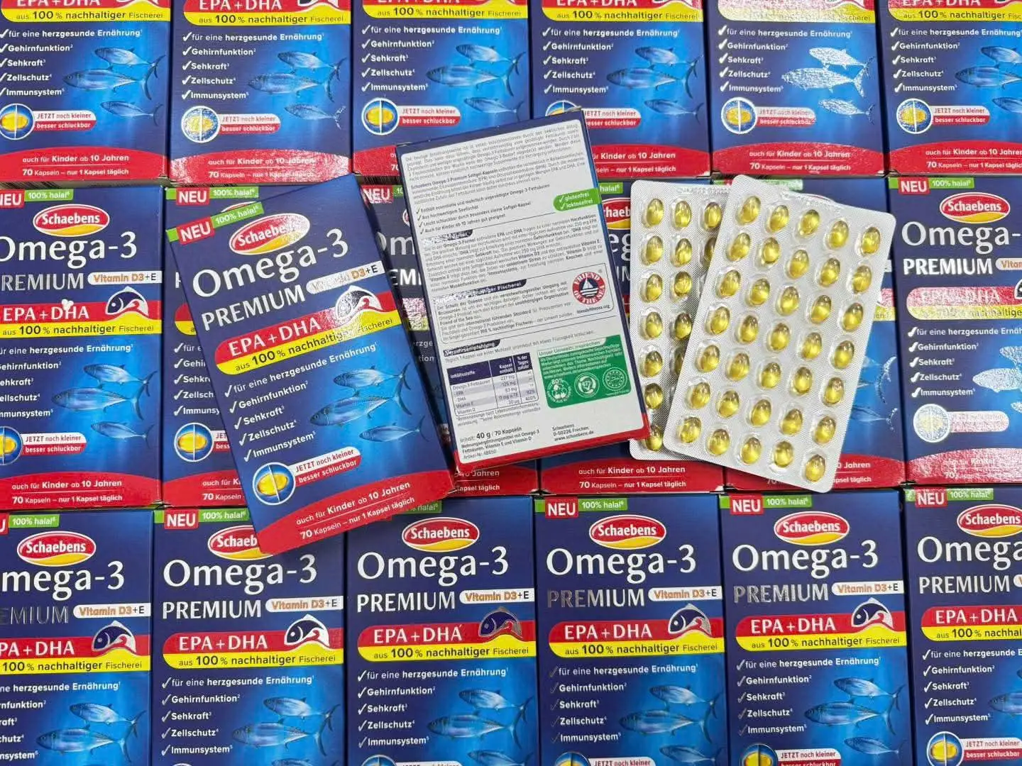 Viên uống dầu cá Schaebens Omega 3 Premium Vitamin E 70 viên của Đức Viên uống dầu cá Schaebens Omega 3 Premium Vitamin E 70 viên của Đức - Hình ảnh 3